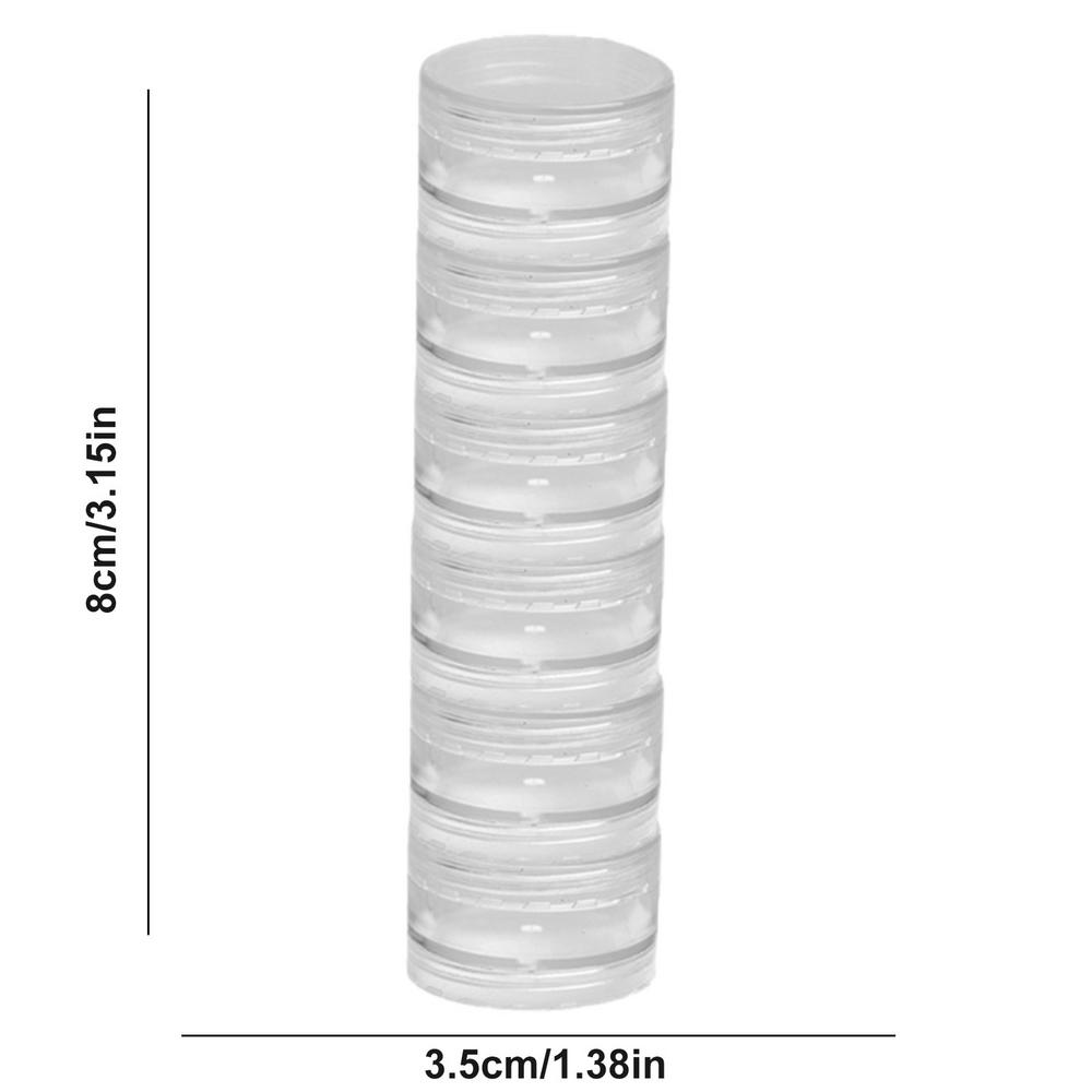 Travel Cosmetic Jar Empty Stackable Jars Loose Power Pot Eye Shadow Powder Small Portable Bottles