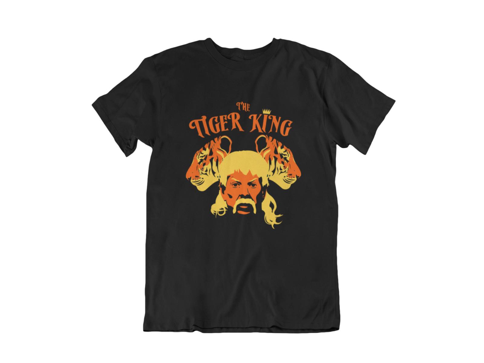 The King of Tigers Joe Exotic inspired design T-Shirt Mens Womens Tees Top S