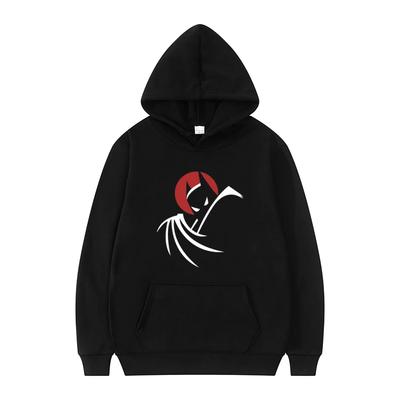Autumn and Winter Men's Hooded Sports Bat Animation Series Anime Clothing Men's and Women's Daily Casual Fashion Warm Top