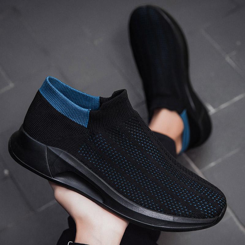 Fashion 2024 New Sports Shoes Mesh Youth Trend Black Vulcanized Shoes Couple Breathable Flat Bottom Women's and Men's Casual Shoes