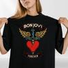 Bon Jovi Forever Inspiriertes T-Shirt Band Merch Herz – Vintage Rockband Konzert