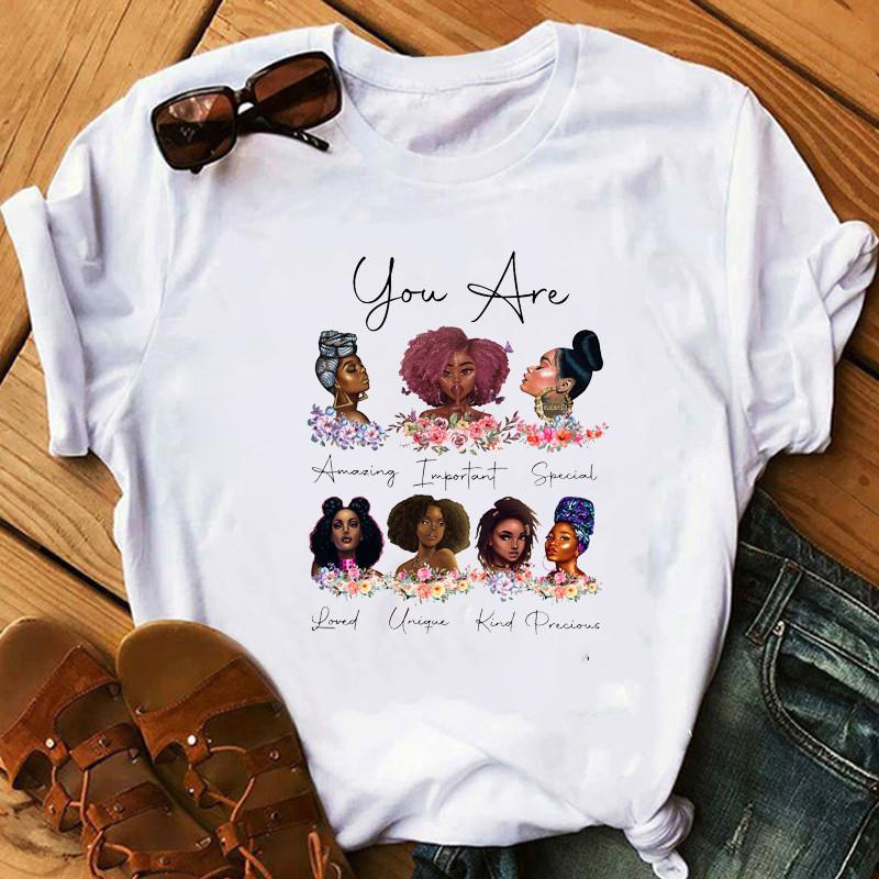 Fashion Casual Girls Letter Graphics Women's T-Shirt Summer Loose Tees 90S Short Sleeve O-Neck Blouses Ladies White Tops Clothes