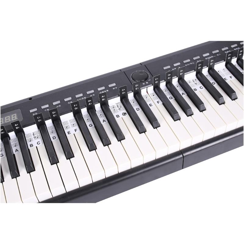 88-Key Piano Keyboard Stickers Beginner Sticker Keyboard Note Labels Marker Piano Notes Guide for Beginners Student