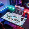 Custom Name Personalized Labubu Pattern Mousepad, Laptop PC Desk Mat, Decorative Desk Mat for Home Keyboard Pad Gift