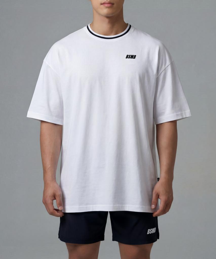 Biseuteumodeu Line Yokko Oversized Short Sleeve T-Shirt