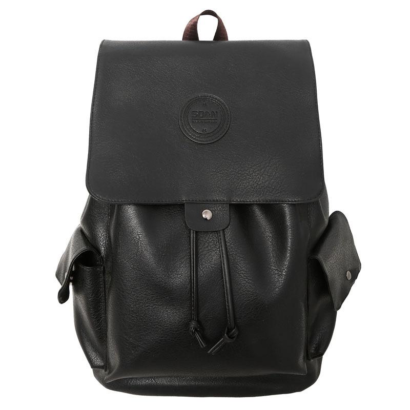 Retro Backpack Women's New Leisure Travel Backpack Large Capacity Leather College Student Schoolbag Men's Computer Bag