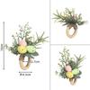 WTEMPO Easter Creative Napkin Rings Handmade Rabbit Wooden Rings Napkin Buckles Easter Egg Table Decoration Napkin Rings