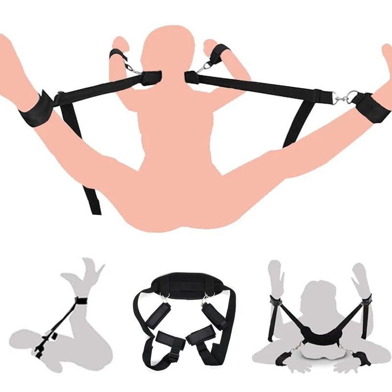 Restraints Harness Open Legs Spreader Sexy Toys For Couples No Vibrators Sex Flirting Tied Legs Adult Accessories 18+