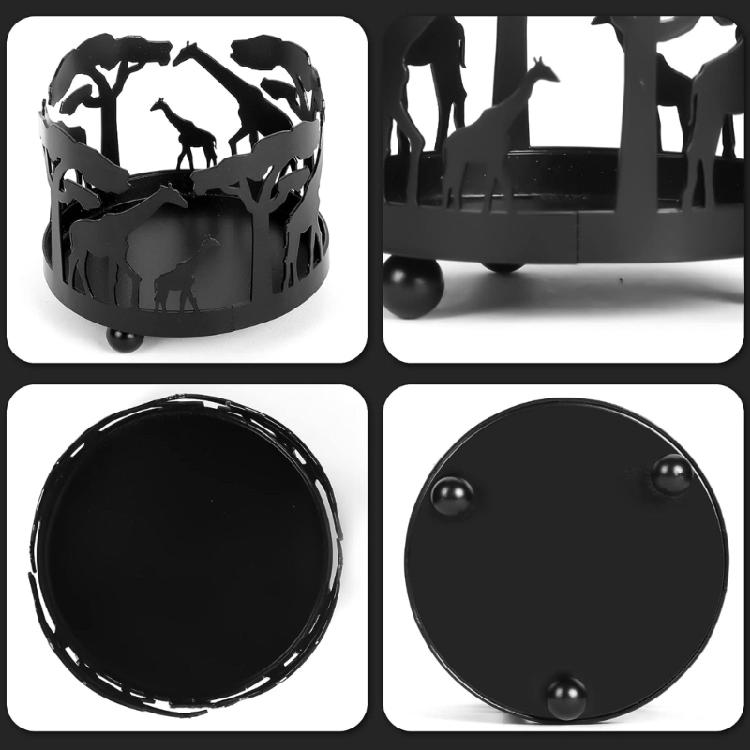 Unique Metal Candle Holder, Creative Forest Theme Ornaments for Living Room