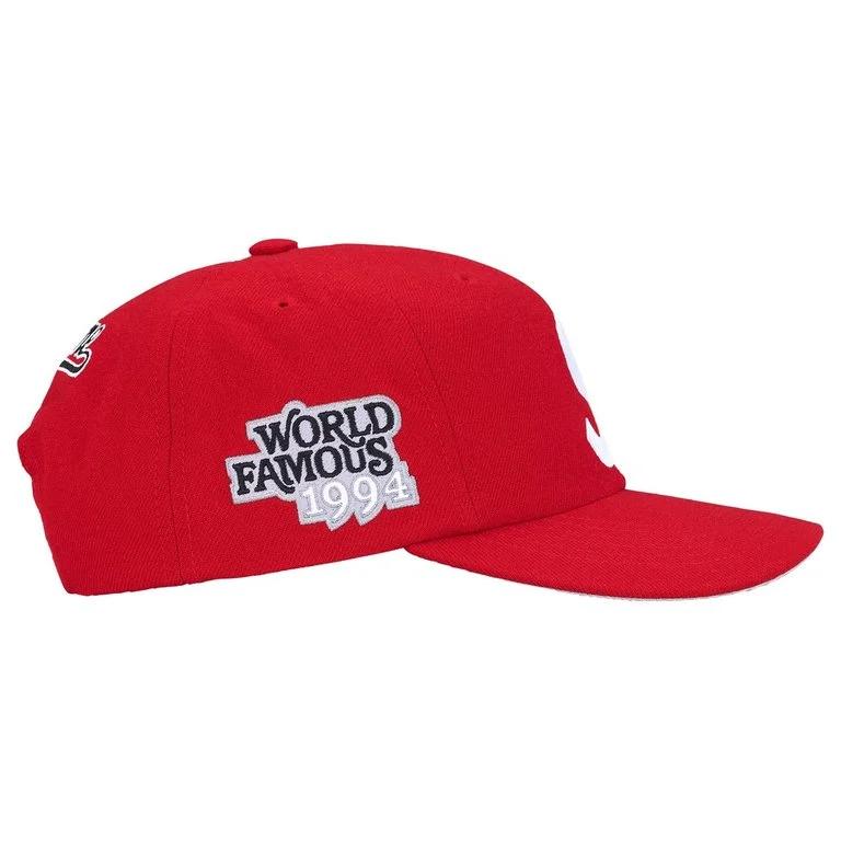 Men's Supreme World Famous S Logo 6-Panel 'Red'