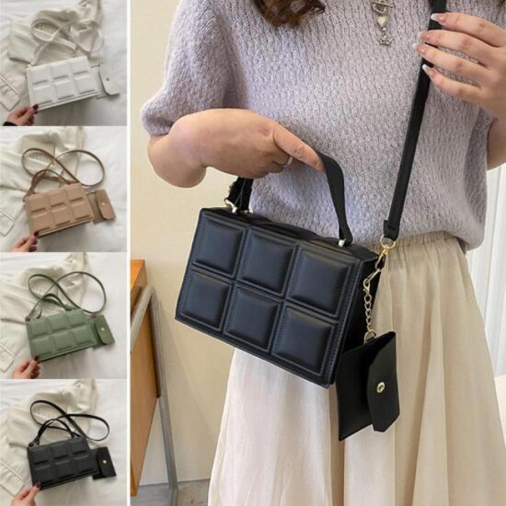 New Arrivals Open Run Taehes Square Emboss Mini Crossbody Bag For Women