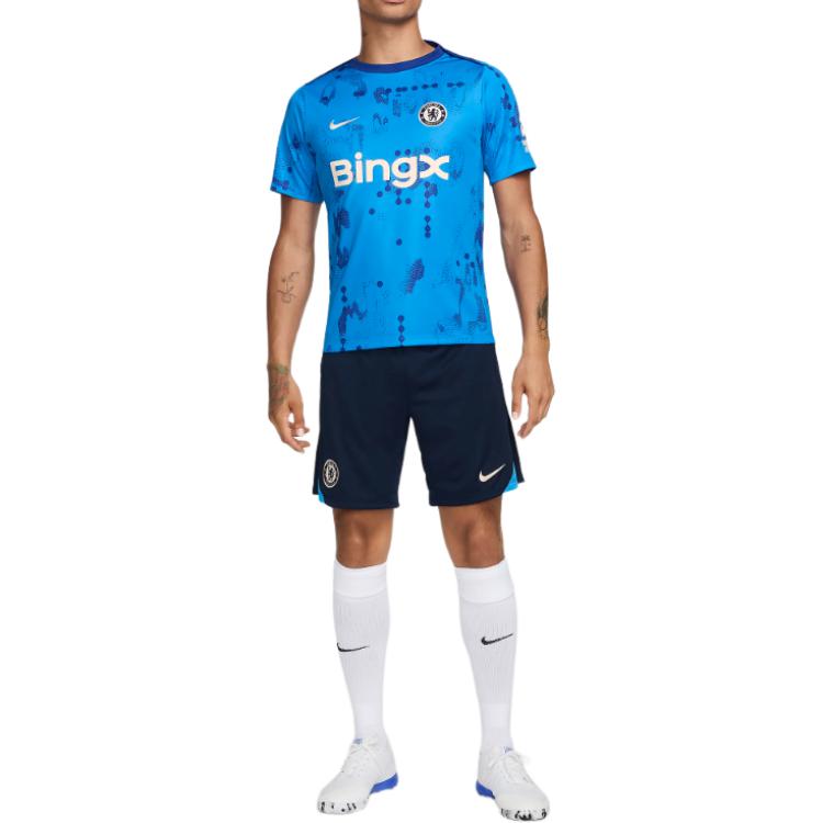 Nike Chelsea Fc Academy Pro Men's Nike Dri FIT Soccer Short Sleeve Pre Match Top FN9646-436