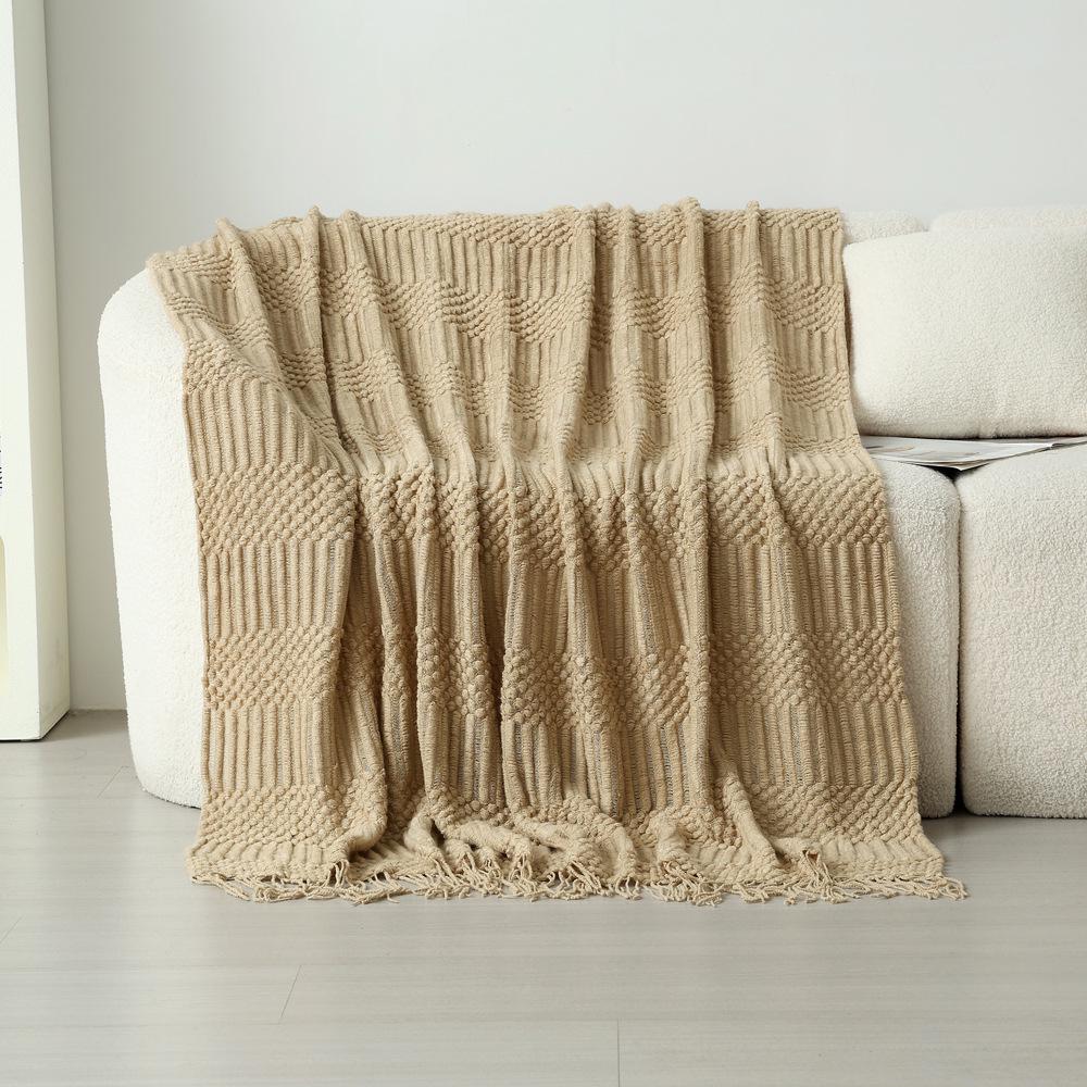 Nordic Light Luxury Sofa Throw Blanket & Shawl for Office, Nap, and Bed