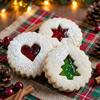 Set of 4 Stainless Steel Cookie Cutters 4 Stainless Steel Cookie Cutter Set - Versatile Cookie Molds for Christmas, Easter, Hanukkah, Thanksgiving