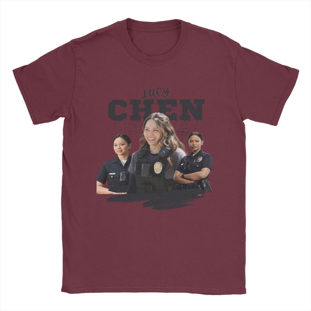 Leisure Lucy Chen Melissa ONeil The Rookie TShirts for Unisex 100 Cotton T Shirts Short Sleeve Tee Shirt Printing Clothing