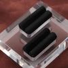 MUSISALY Acrylic Ring Display Stand Double Slot Ring Storage Rack Small Jewelry Organizer Home Ac...