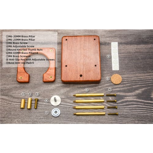 NEOUZA Coffee Tamping Station, Portafilter Stand Holder, Fits Most Espresso Machines, Adjustable Height (58mm)