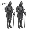 Gothic Home Library Ornament Medieval Knight Bookshelf Decor, Armored Bookend Statue, Shelf Decoration, Unique Birthday Gift for Readers Castle Theme