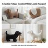 Comfortable Dog Shaped Pillow | Cuddly, Throw Pillow, Skin Friendly, for