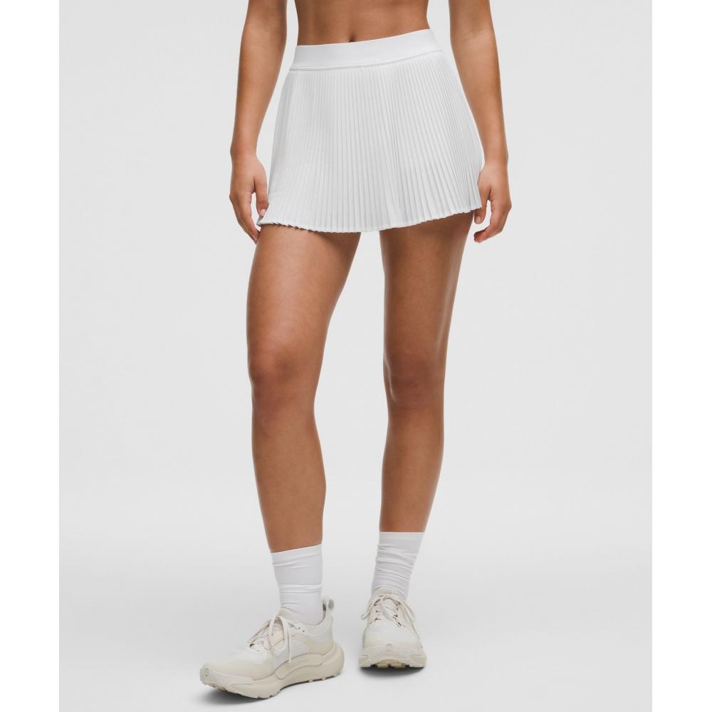 Lullulemon Replicate High-Rise Pleated Tennis Skirt Wht