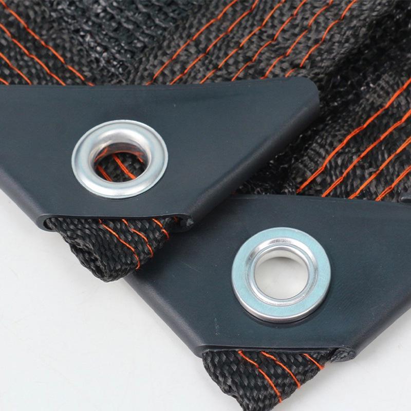 Verdicktes schwarzes Sonnenschutznetz für Balkon, Dachterrasse, Innenhof und Gartenkühlung und Wärmeisolierung