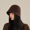 Fisherman Cap Warm Sun Bonnet Beanie For Outdoor Foldable New Casual Autumn Winter Women'S Knitted Bucket Hat