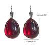 Simple Vintage Gothic Red Drop Hanging Earrings Ear Drop Jewelry for Women