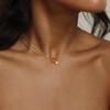 Tewiky Dainty 14k Gold Plated/Silver Cubic Zirconia Necklaces for Women | Simple CZ Jewelry Necklaces Trendy Gifts