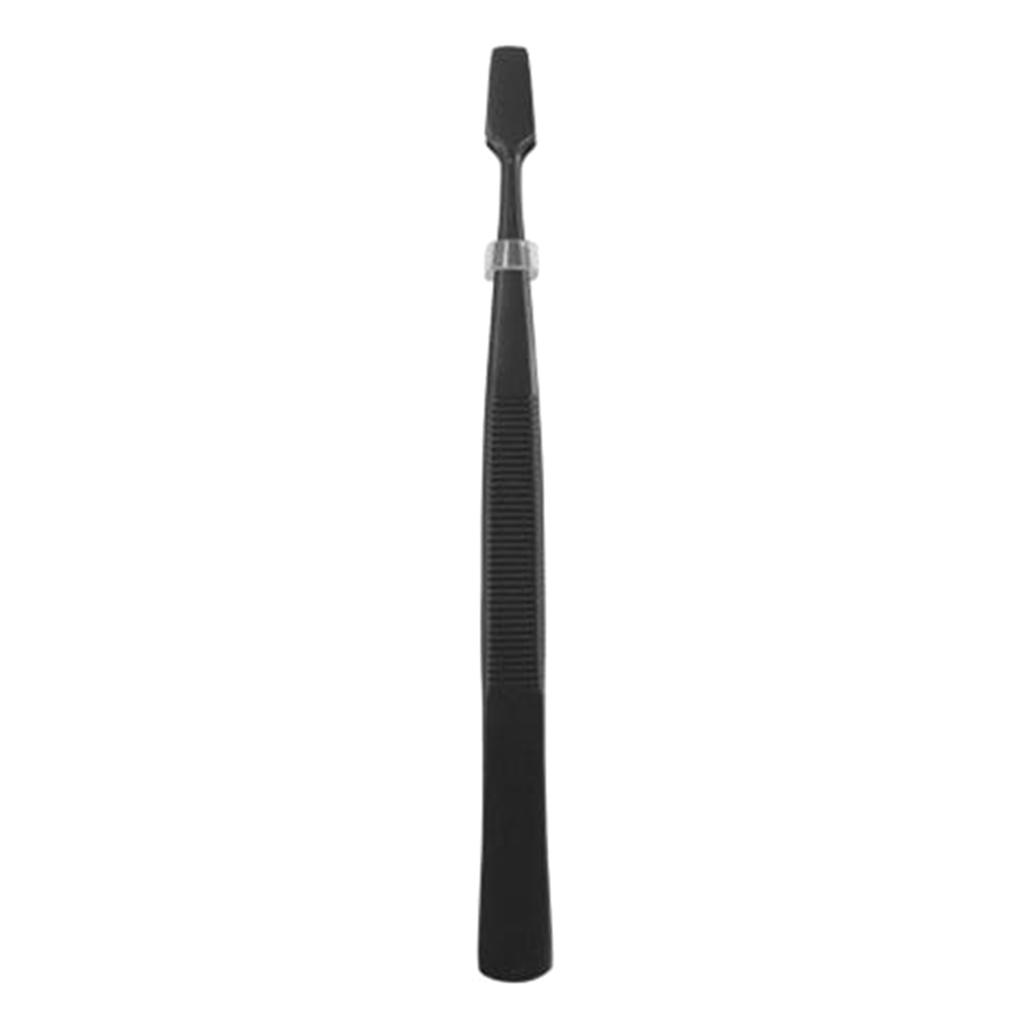 Eyebrow Tweezer Slant Flat Tip Closed Clamp Face Eye Hair Remover False Eyelash Extension Eyelid Sticker Applicator