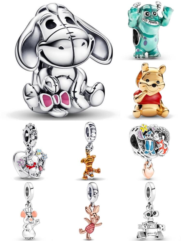 Kupfer Cartoon Tier Fisch, Tiger, Schwein Perlen Anhänger Geeignet Für Europäische Original Armband DIY Zubehör Exquisiter Schmuck