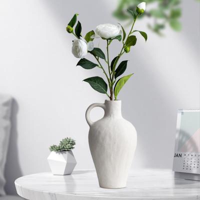 Ceramiczny Wazon Kompozycja Kwiatowa Minimalistyczny Wystrój Domu Prezent Doniczka Dekoracyjna do Sypialni