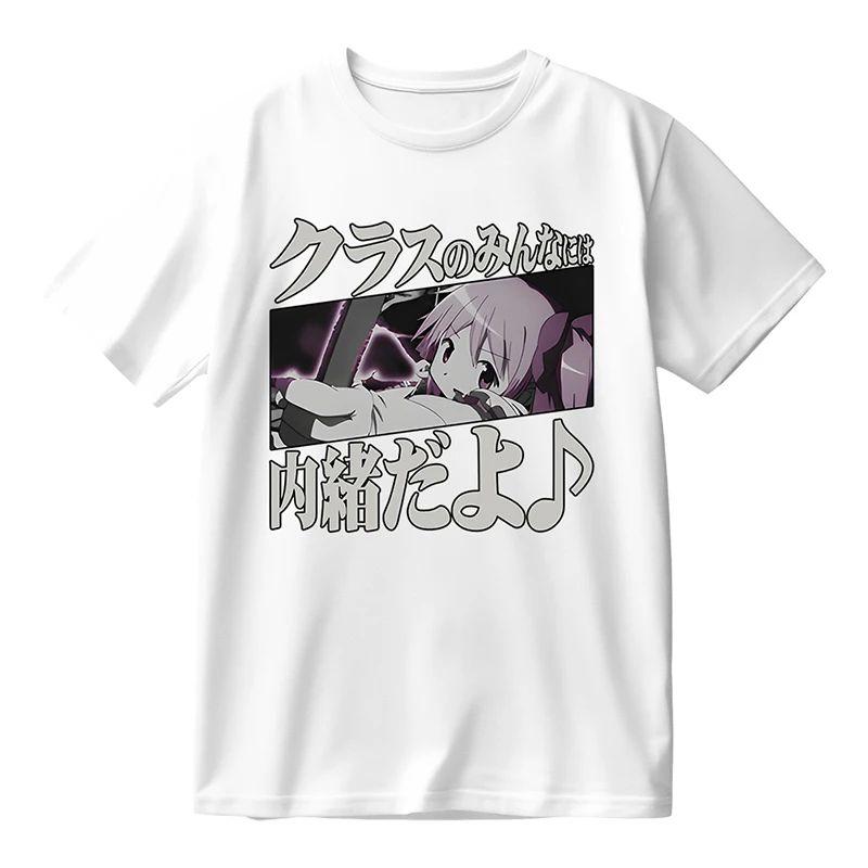 Akemi Homura Kaname Madoka Miki Sayaka Tomoe Mami Shortsleeved Magic Girl Xiaoyuan Tshirt Pain Clothes Graphic T Shirts