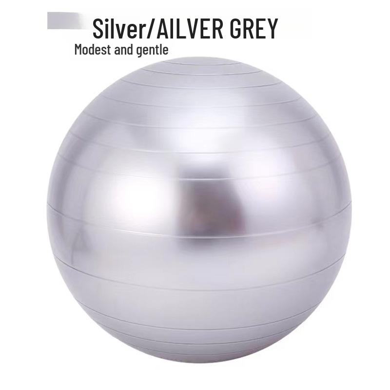 

Разноцветный гладкий утолщенный гимнастический мяч для йоги для фитнеса, массажа и акушерства 65cm smooth with pump & plug серый