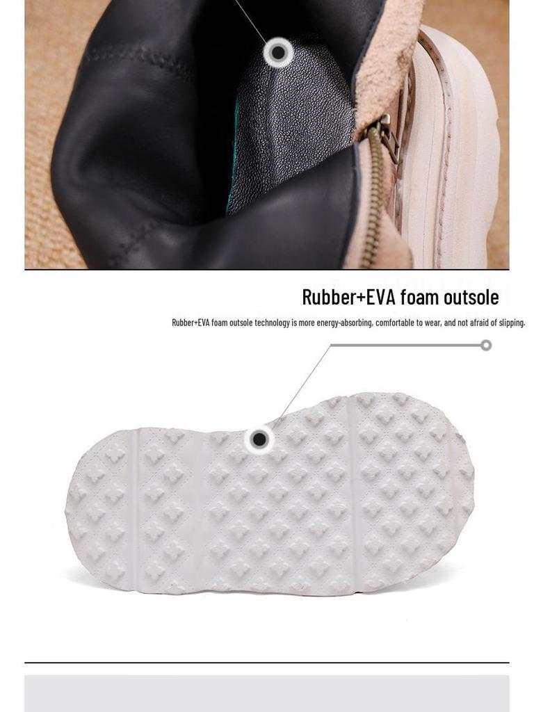 Women's Khaki Height-Increasing Ankle Boots - Soft, Lightweight Cowhide, Early Autumn 2025