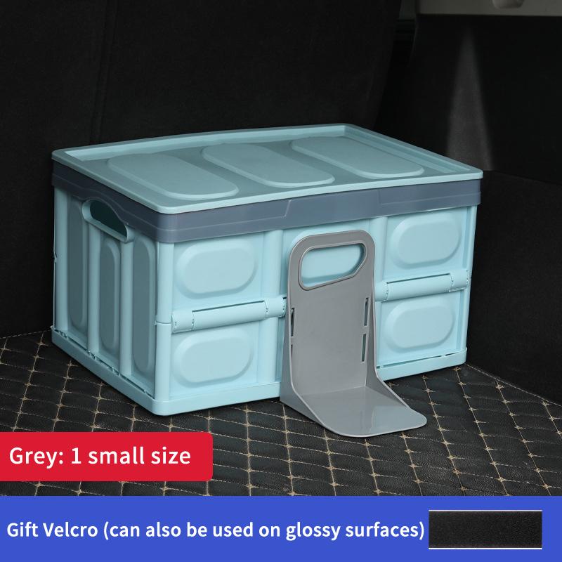 

Multifunctional Car Back 1Pc Auto Trunk Organizer Rack Luggage Box Stand Shake-Proof Fence Storage Holder Tools S серый
