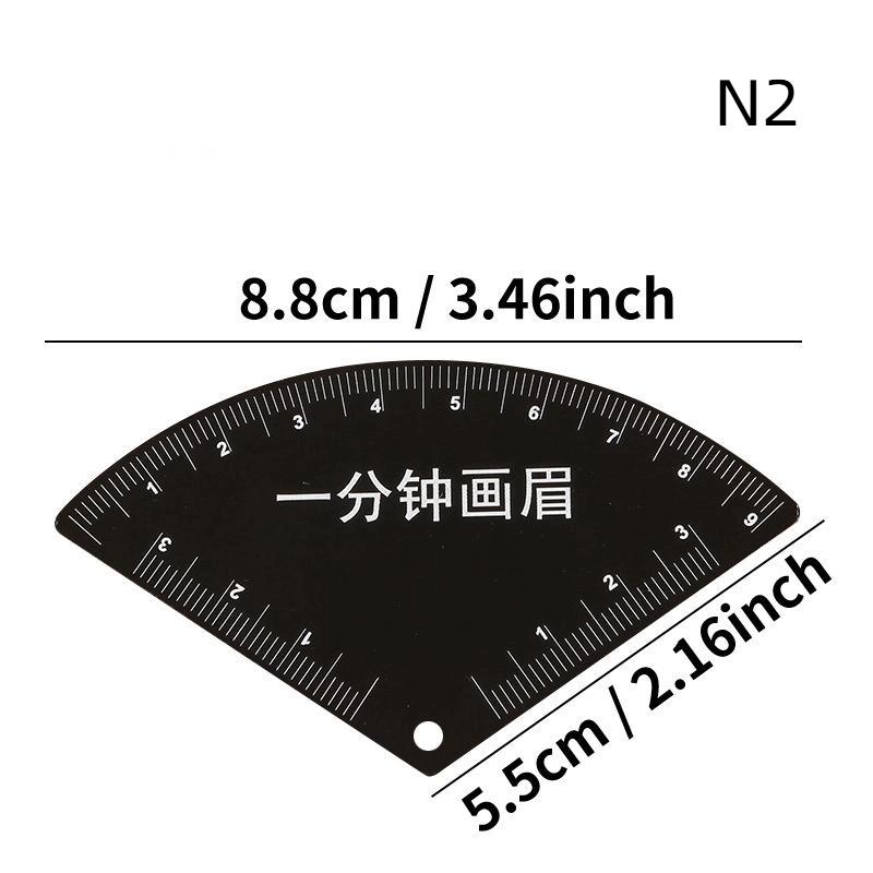 Stainless Steel Fast Drawing Eyebrow Design Ruler Microblading Mapping Tool Shaping Permanent Makeup Drawing Guide Ruler Tattoo