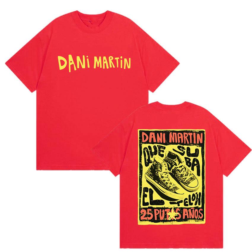 Dani Martin Que Caro Es El Tiempo Tour 2026 Merch T Shirts Rock Band Hip Hop Short Sleeve Tshirt Mens Oversized Cotton Tshirt S