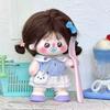 1 Set Outfit 10/20cm Cotton Doll Clothes Plaid Skirt 10cm Doll Clothes  Doll Accessories