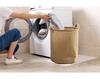Cotton and linen Japanese fabric dirty clothes basket folding large dirty clothes bucket clothes storage bucket drawstring