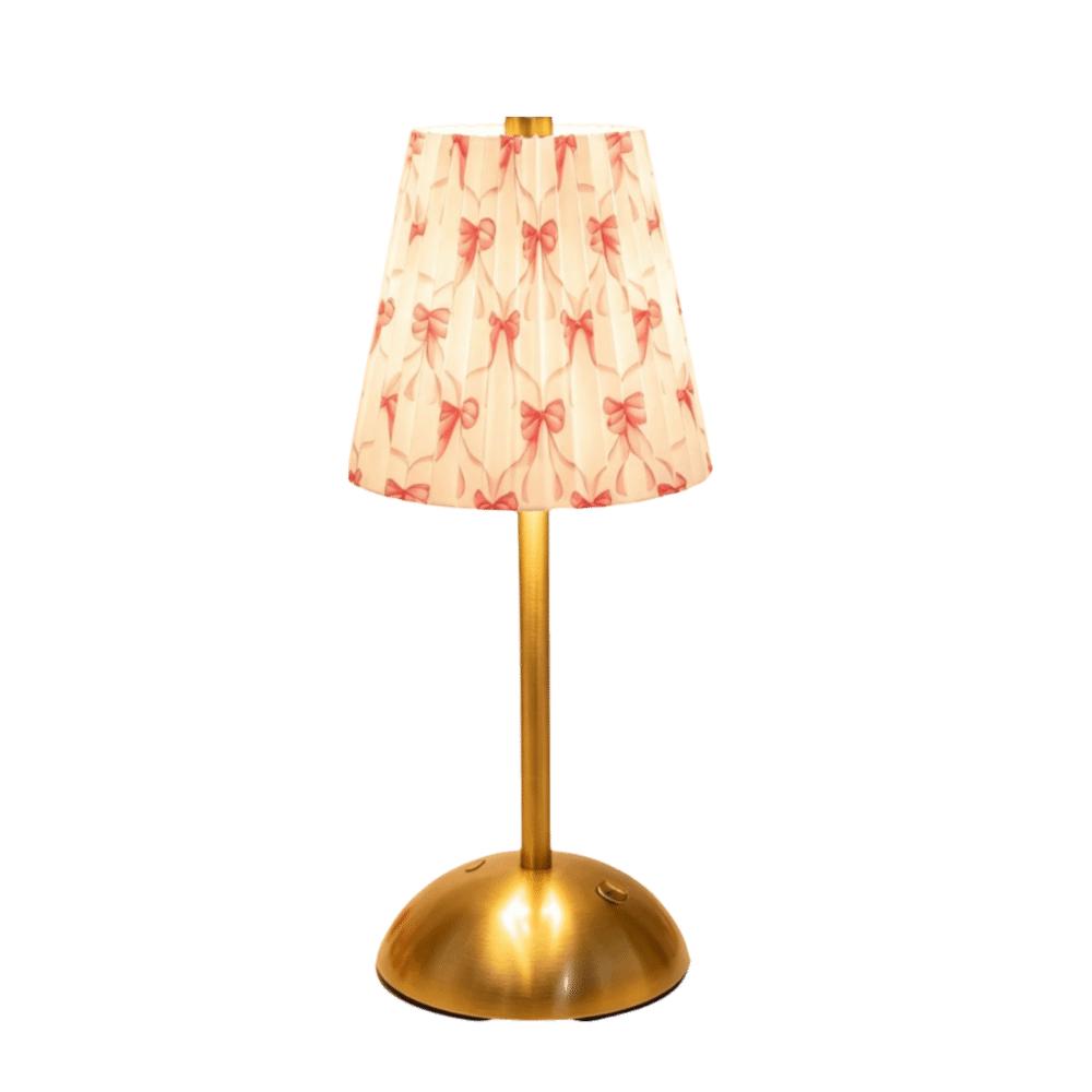 Metal Base Pleated Desk Lamp Fabric Shade Dimmable Touch Bedside Lamp USB Charging 3 Color Lights LED Night Light Bedroom