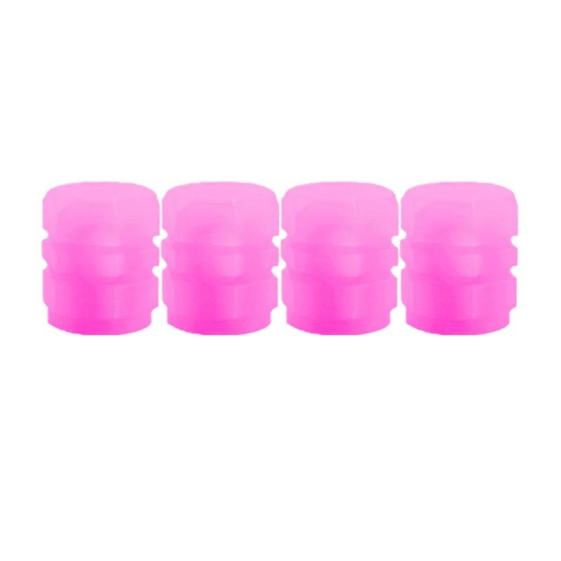 Luminous Valve Caps Fluorescent Green Blue Night Glowing Car Motorcycle Bicycle Wheel Styling Tyre Hub Universal Cap Decor 4Pcs