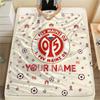 Custom Name Mainz 05 Flannel Blanket, High Quality Comfortable for All Seasons, Home Decor, Warmth and Comfort
