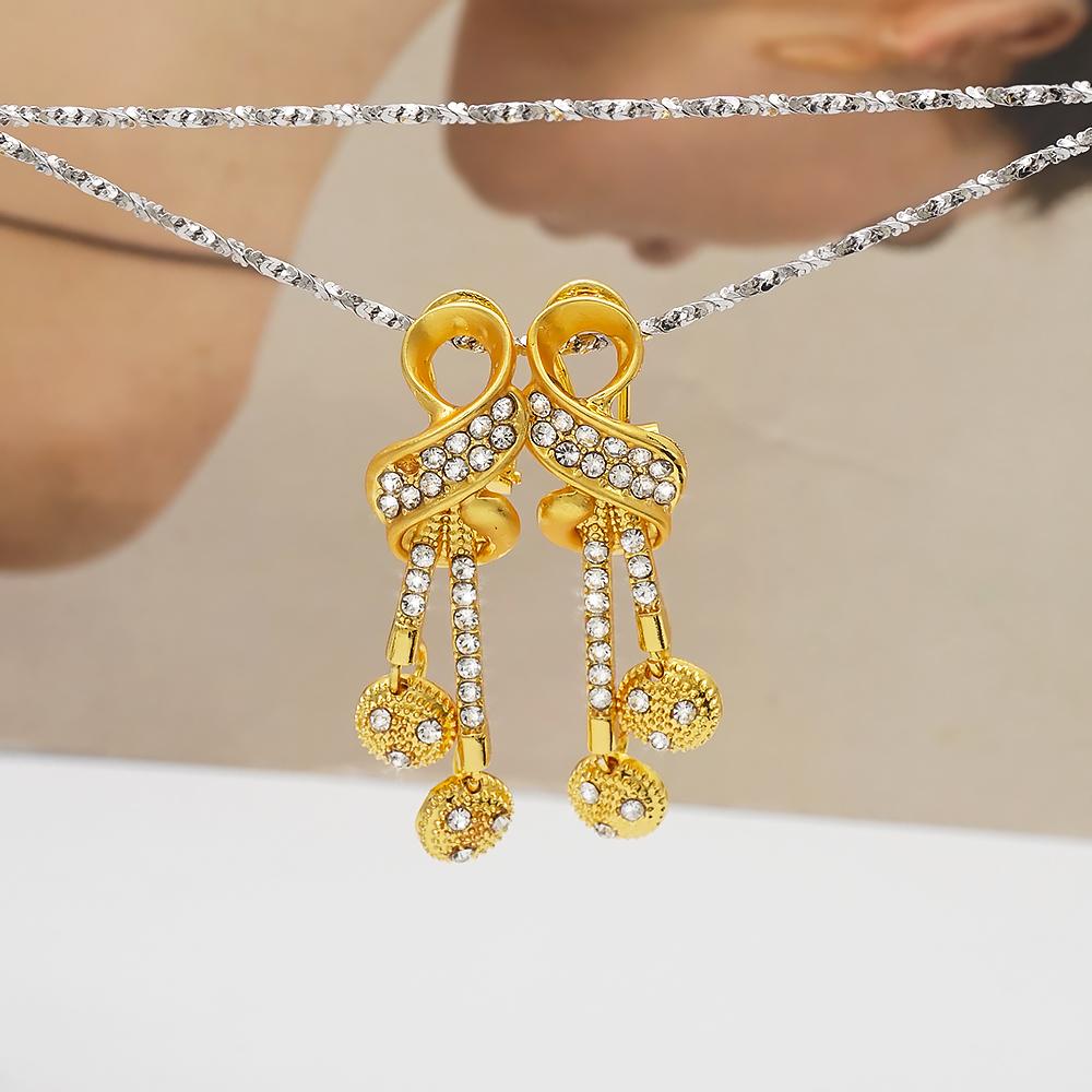 Dubai Gold Color Jewelry Sets African Indian Wedding Bridal Wife Gifts Necklace Bracelet Earrings Ring Jewelery For Women