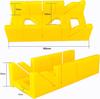 12-Inch High Impact Plastic Miter Box with Versatile Cutting Angles and Ruler Scale