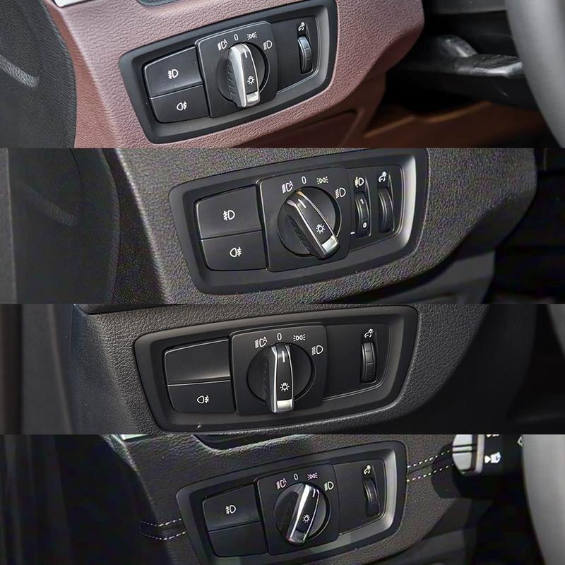 F20 F21 F22 F23 F48 F49 F39 Car Headlight Switch Panel HeadLamp Rotary Front Rear Foglight Button Cover For BMW 1S 2S X1 X2