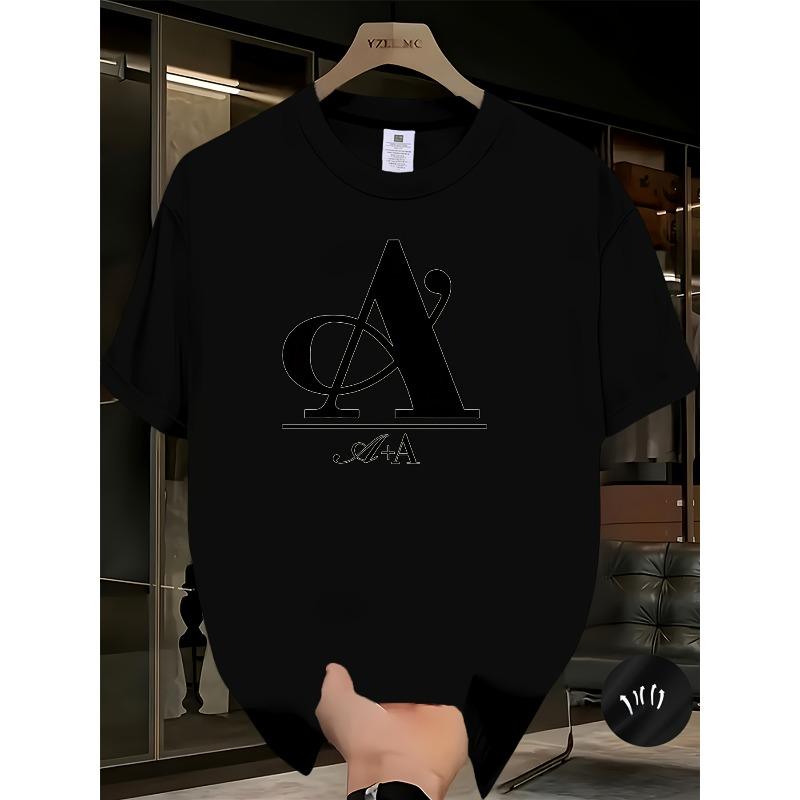 

European sizes Summer Short Sleeve T-Shirt Men s Creative Print Design Breathable Fabric Simple Sport Comfortable Tee Tops for Men 4XL