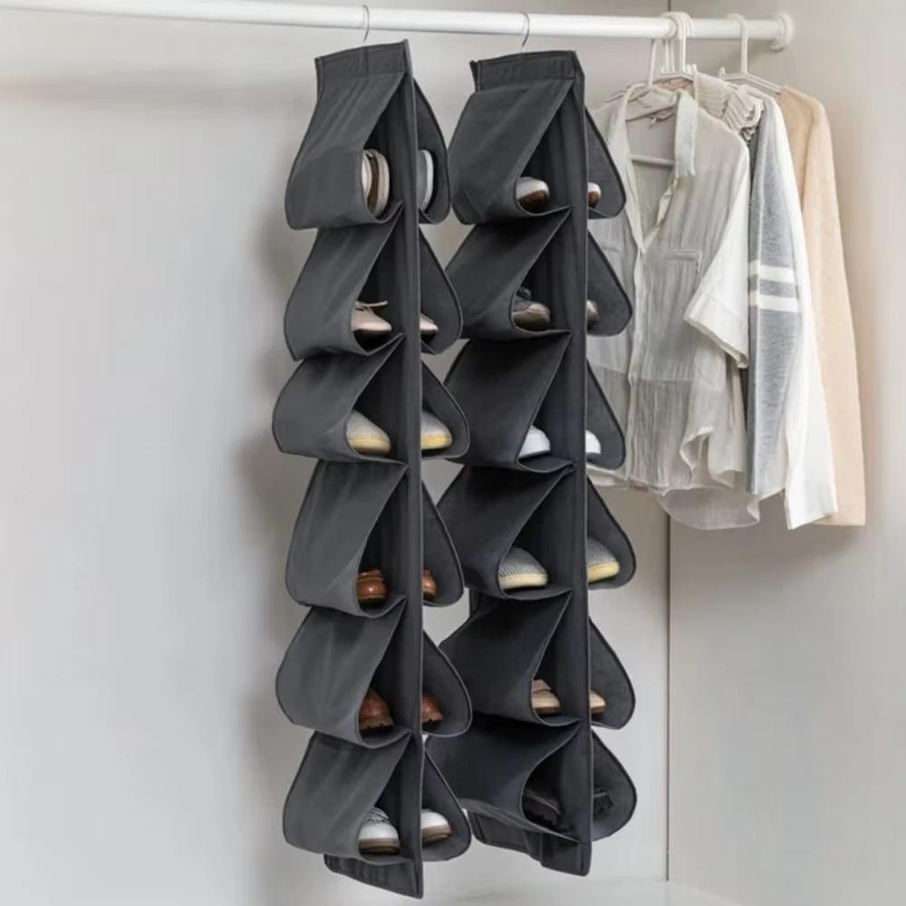 Shoe Storage Hanging Bag Portable Sneakers Organizer Bags Suspension Type Wardrobe Slippers Shelves Multi Layer Home Accessories