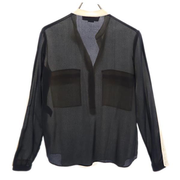 Stella McCartney silk Long sleeve Skipper Color blouse 36 Black Women Used
