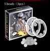 Transparent 3/6/12 Bead Penis Ring Delay Ejaculation Ring G-point Clitoral Stimulate Cock Ring Adults Product for Men
