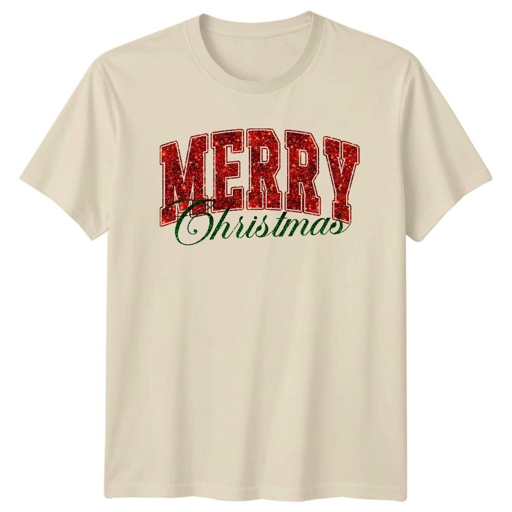 Merry Christmas Christmas Holidays Unisexs Unisexs Graphic Tee Shirt Festive